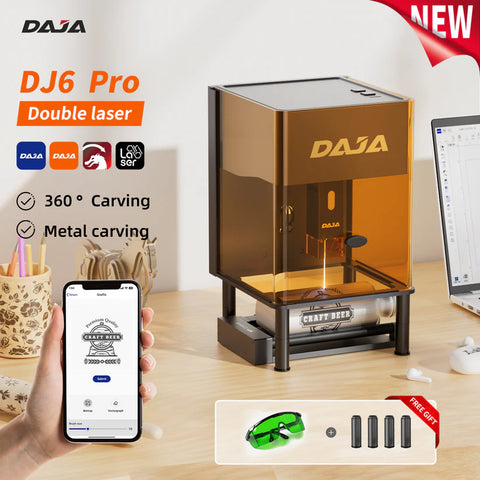 DJ6 Pro Enclosed Portable laser Engraving Machine